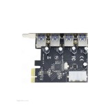 کارت تبدیل PCI EXPRESS رویال  ( 4 پورت USB3.0 | RP-304 )