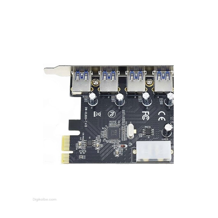 کارت تبدیل PCI EXPRESS رویال  ( 4 پورت USB3.0 | RP-304 )
