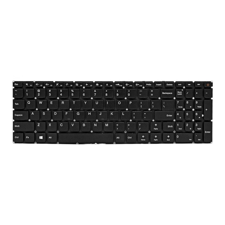 کیبورد لپ‌تاپ لنوو IdeaPad 110-15ACL (با دکمه پاور بدون فریم)