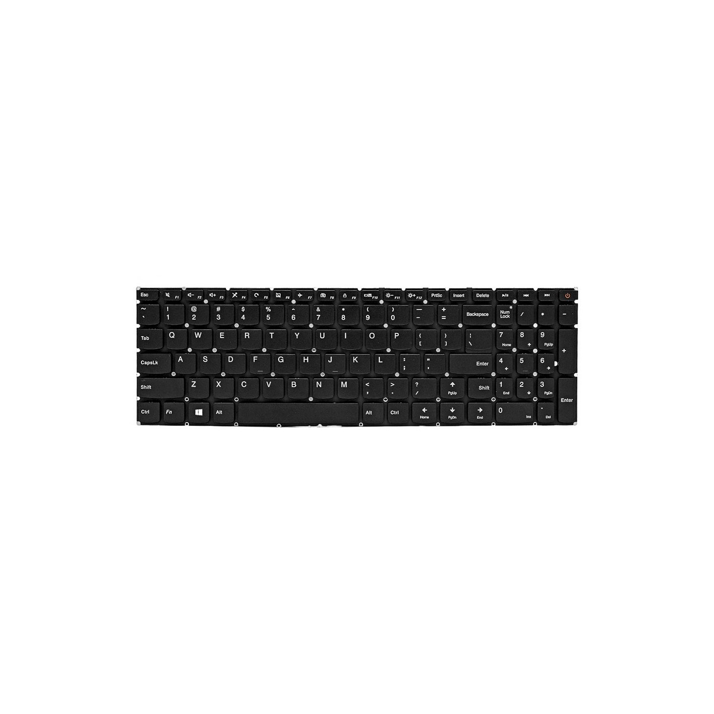 کیبورد لپ‌تاپ لنوو IdeaPad 110-15ACL (با دکمه پاور بدون فریم)