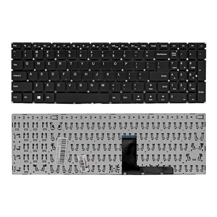 کیبورد لپ‌تاپ لنوو IdeaPad 110-15ACL (با دکمه پاور بدون فریم)