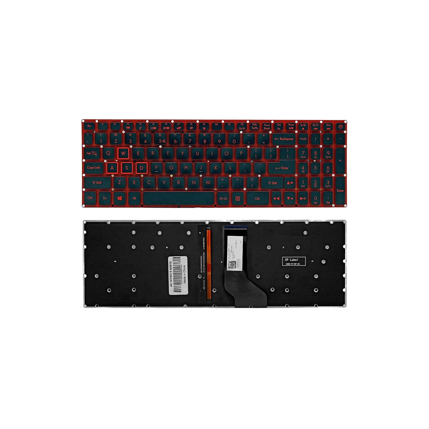 کیبورد لپ‌تاپ ایسر AN515 (Nitro 5 | با بکلایت)