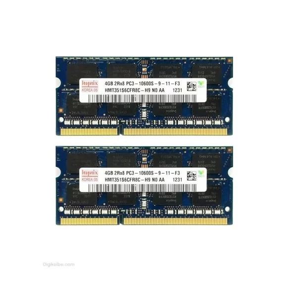 رم لپ‌تاپ PC3-10600 هاینیکس 1333 مگاهرتز 4 گیگابایت (استوک | اورجینال)