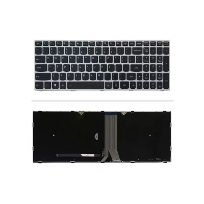 کیبورد لپتاپ لنوو G50-70 (IdeaPad | با بکلایت | با فریم نقره ای)