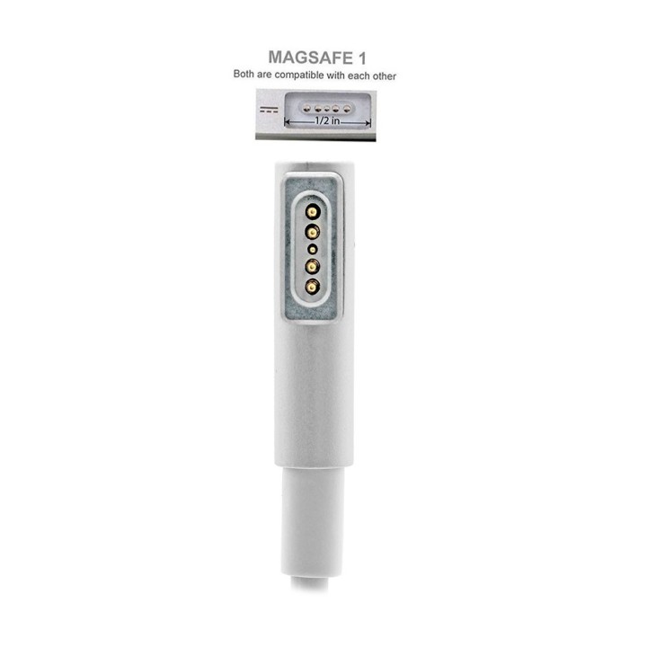 شارژر لپ‌تاپ مک‌بوک اپل 60 وات (Magsafe 1)