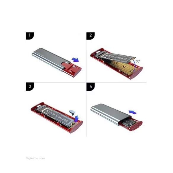 باکس تبدیل هارد لپ‌تاپ هایسنسر HY-S328 (M.2 NVME)