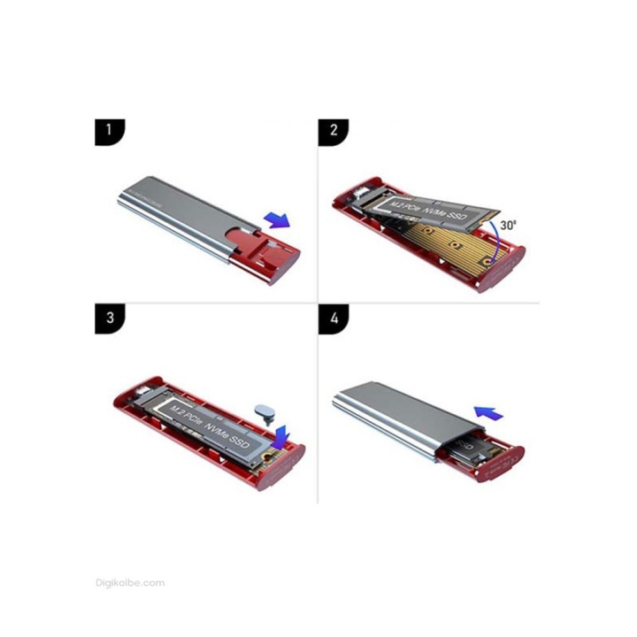 باکس تبدیل هارد لپ‌تاپ هایسنسر HY-S328 (M.2 NVME)