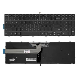 کیبورد لپ‌تاپ دل Inspiron 15-5000 (با بکلایت و فریم)