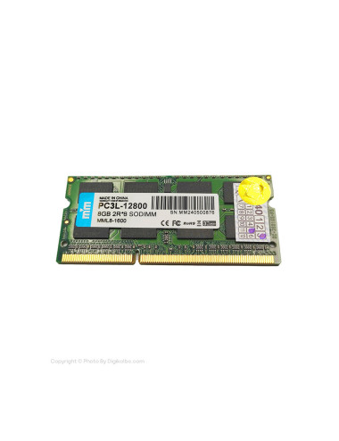 رم لپ تاپ دابل ام DDR3L تک کاناله 1600 مگاهرتز ظرفیت 8 گیگابایت