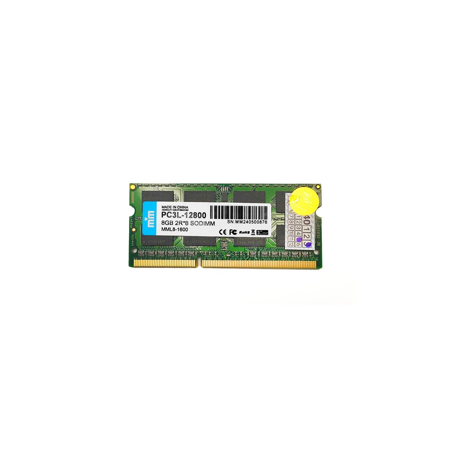 رم لپ‌تاپ PC3L-12800 دابل‌ام 1600 مگاهرتز 8 گیگابایت (اورجینال)