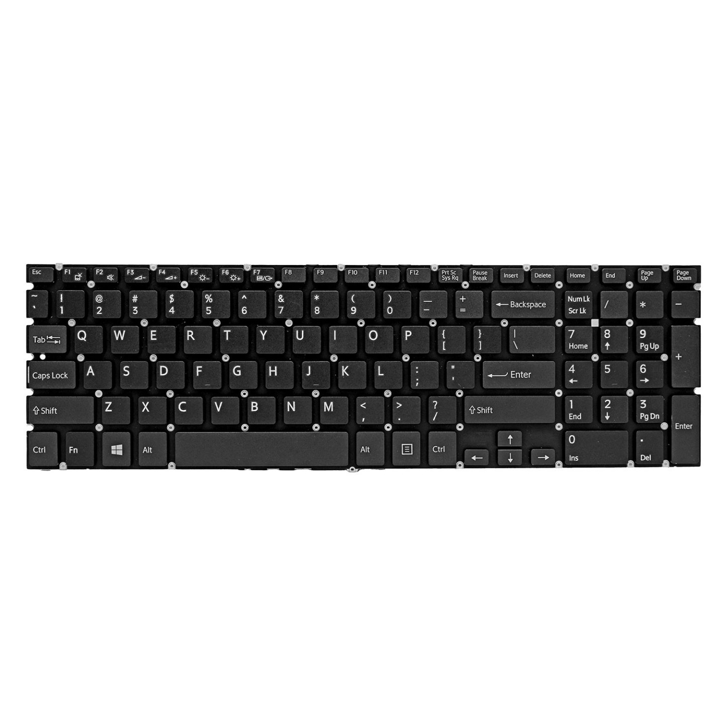 کیبورد لپ‌تاپ سونی SVF154 (VAIO | اینتر کوچک | بدون فریم)