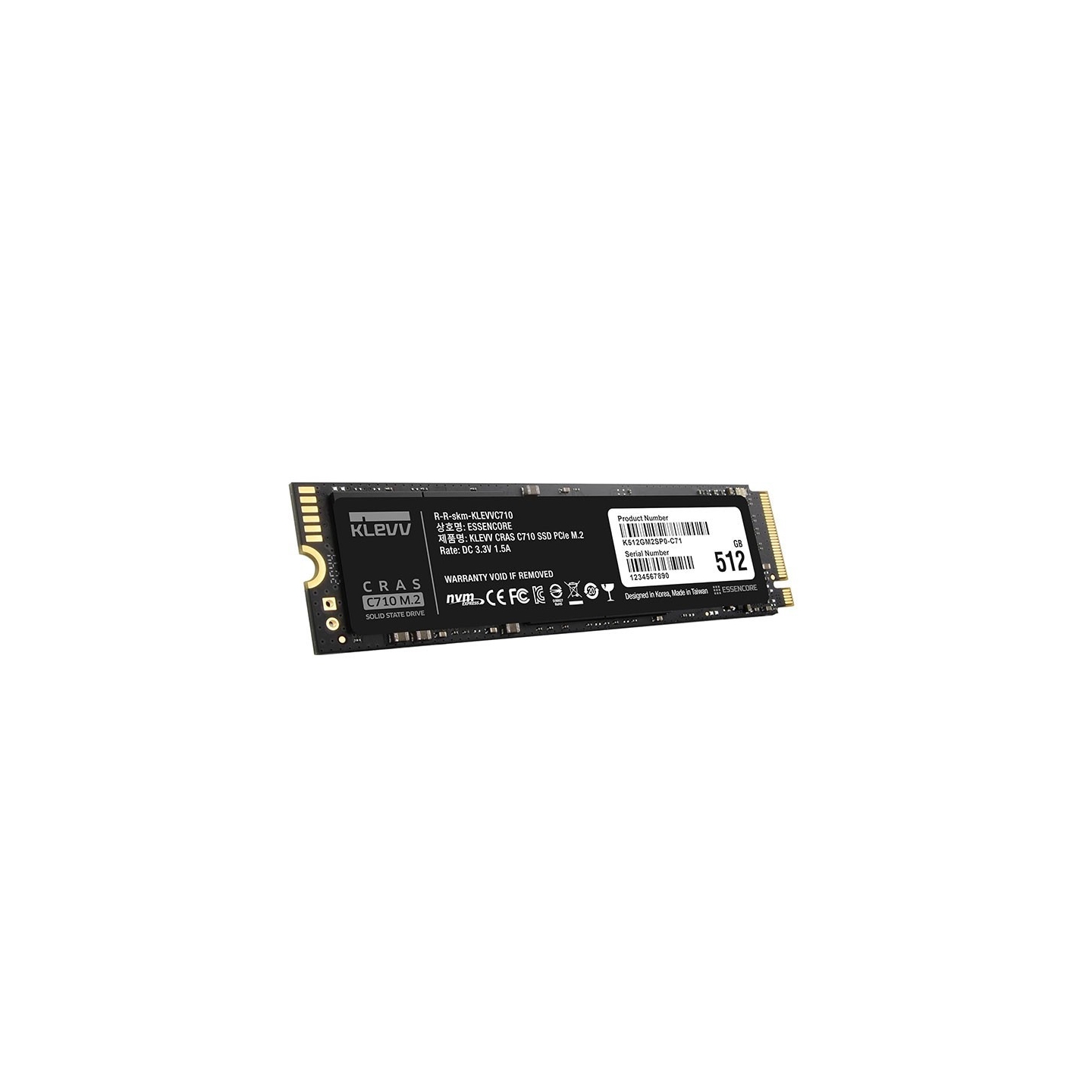حافظه اس‌اس‌دی کلو CRAS C710(ظرفیت 512 گیگابایت | M.2 NVMe)