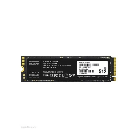 حافظه اساسدی کلو CRAS C710(ظرفیت 512 گیگابایت | M.2 NVMe) حافظه اساسدی کلو CRAS C710(ظرفیت 512 گیگابایت | M.2 NVMe)