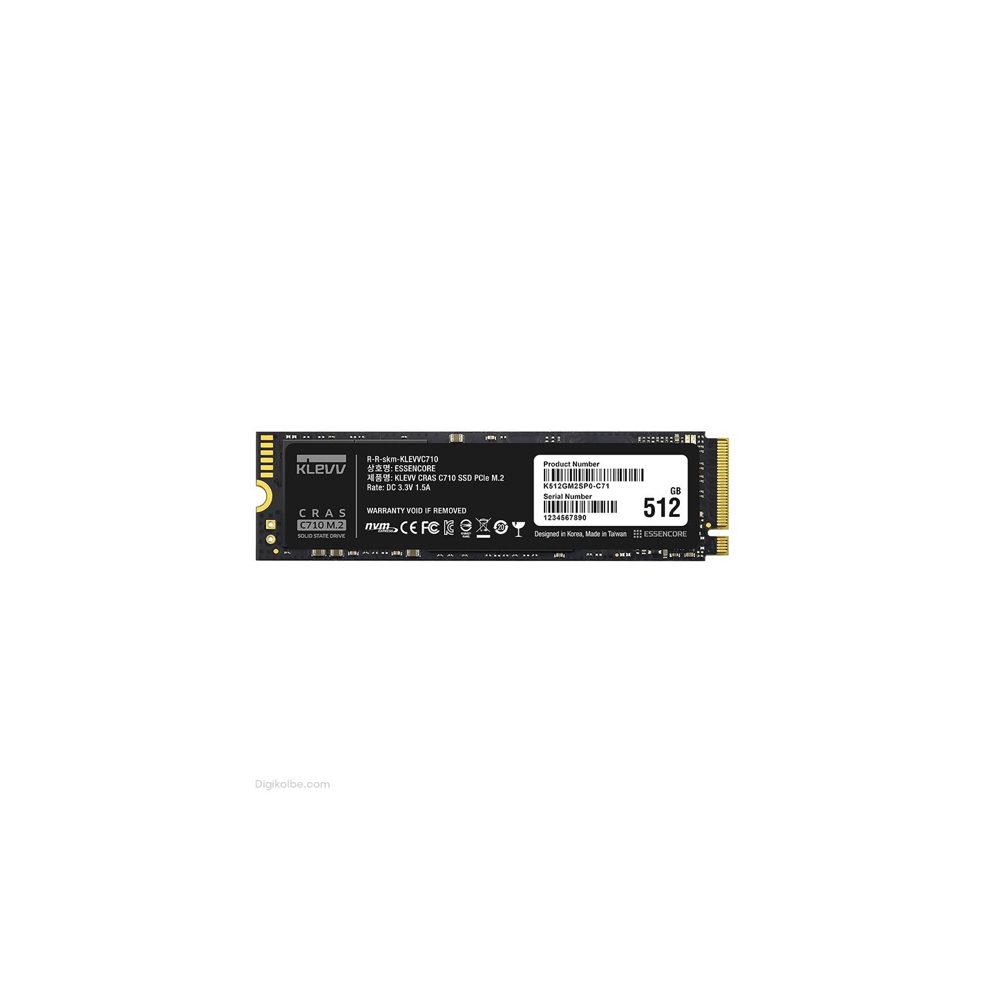 حافظه اس‌اس‌دی کلو CRAS C710(ظرفیت 512 گیگابایت | M.2 NVMe)