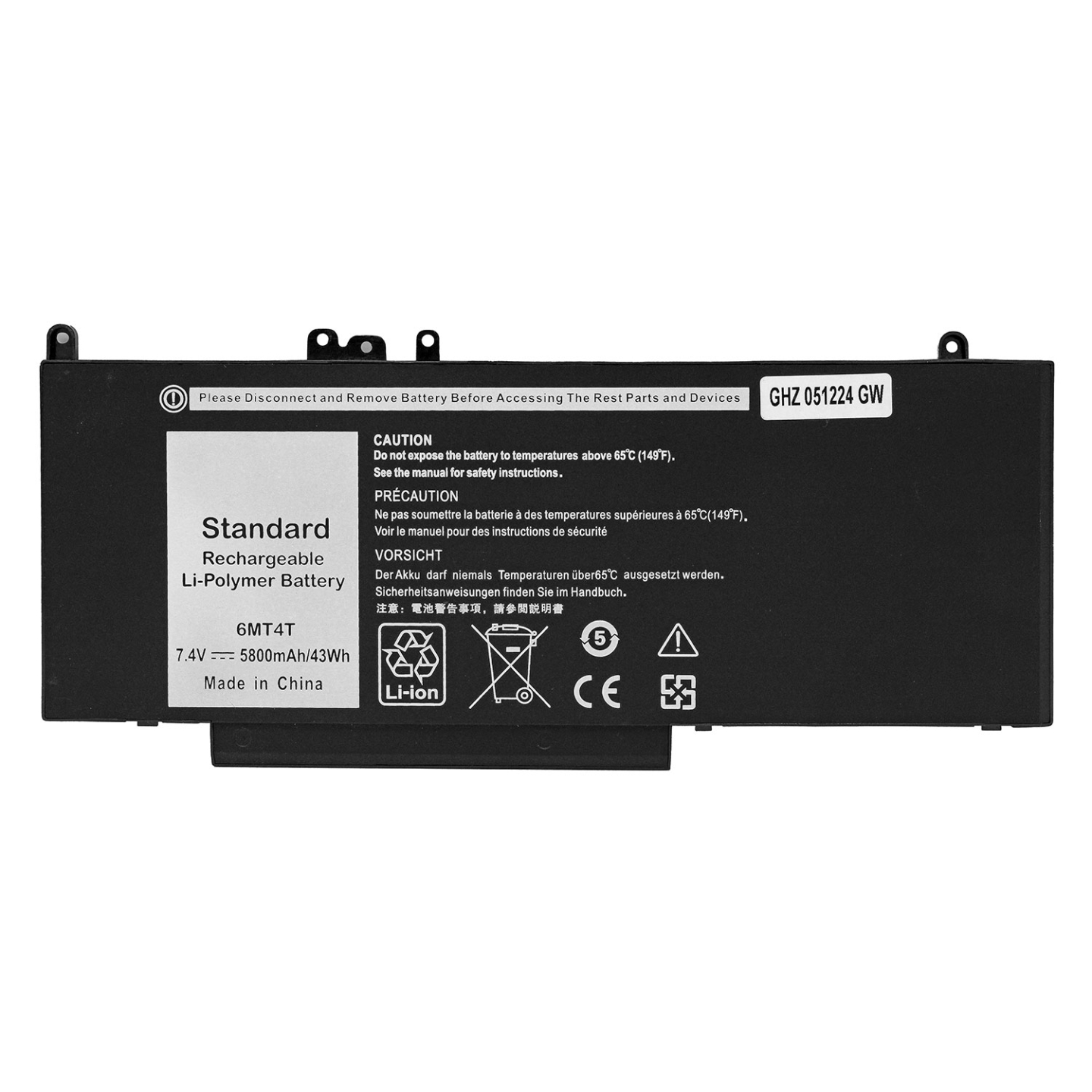 باتری لپ‌تاپ دل Latitude E5550