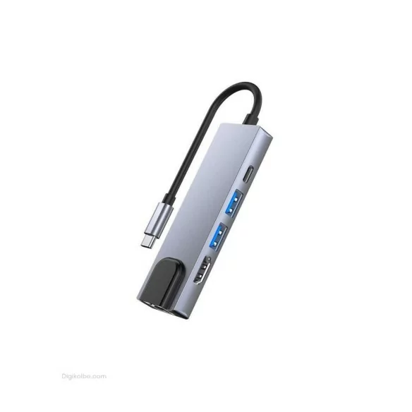هاب 5 به 1 USB Type-c کی نت ( K-MFCMS505 ) هاب 5 به 1 USB Type-c کی نت ( K-MFCMS505 )