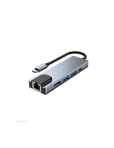 هاب 5 به 1 USB Type-c کی نت K-MFCMS505