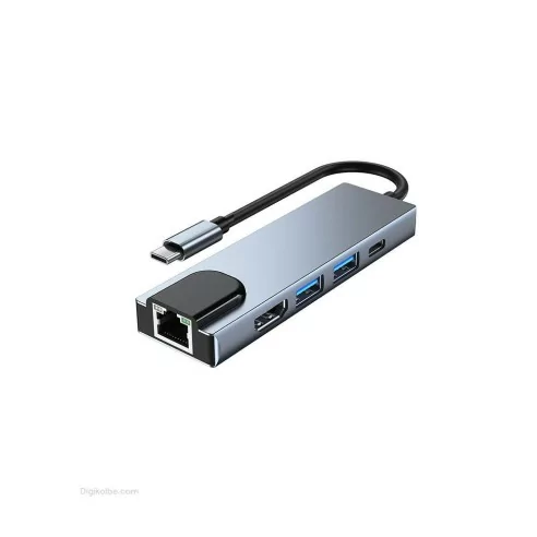 هاب 5 به 1 USB Type-c کینت ( K-MFCMS505 )