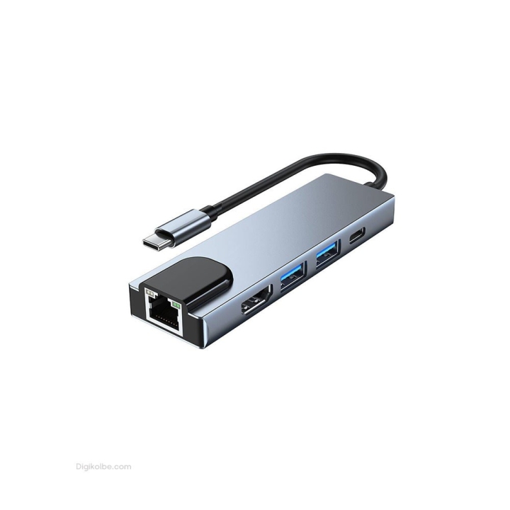 هاب 5 به 1 USB Type-c کی‌نت ( K-MFCMS505 )