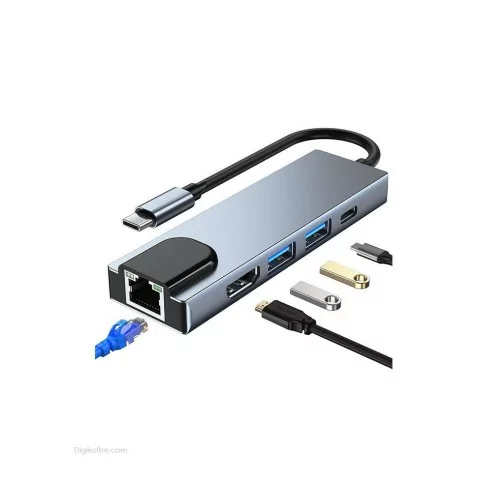 هاب 5 به 1 USB Type-c کی نت ( K-MFCMS505 )