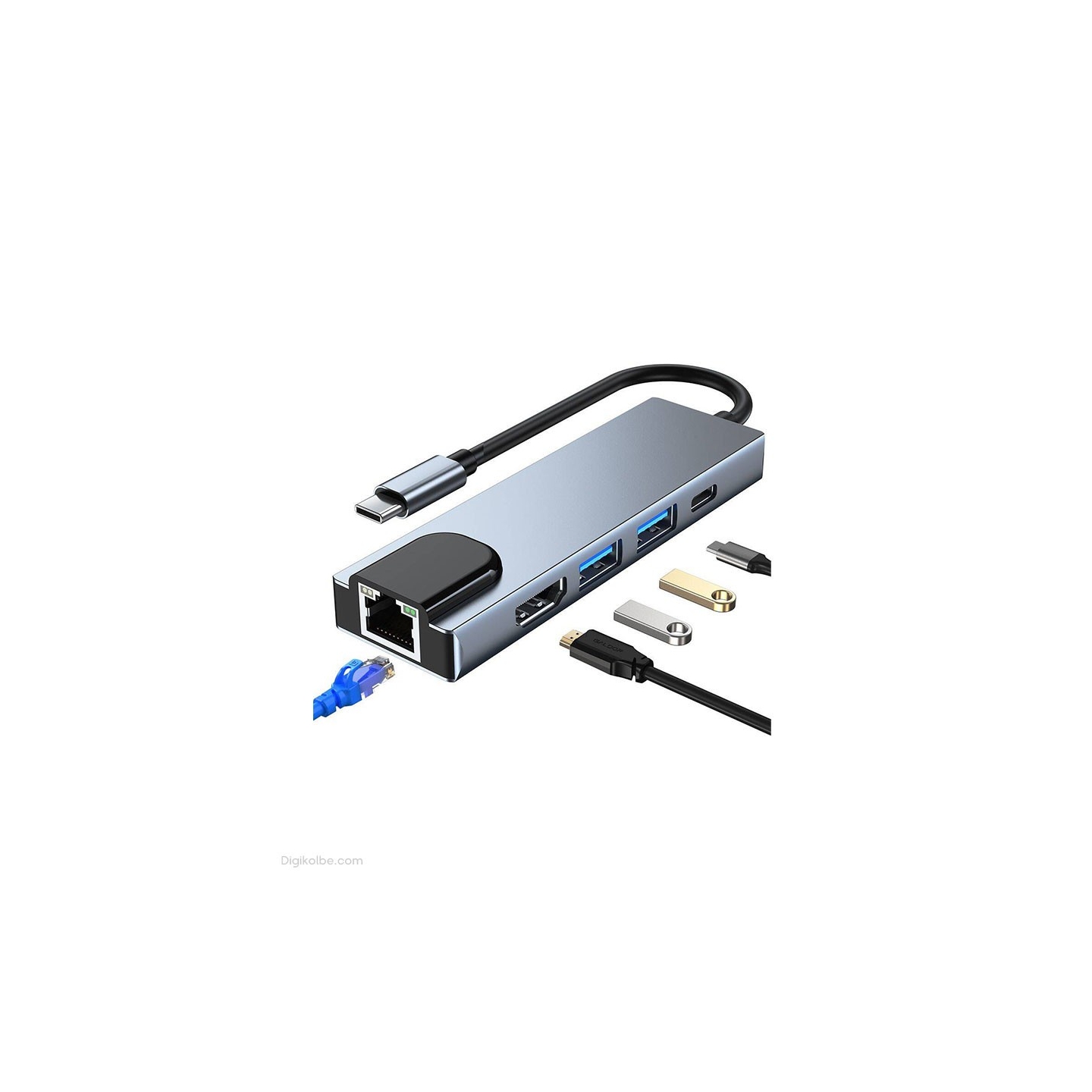 هاب 5 به 1 USB Type-c کی نت ( K-MFCMS505 )