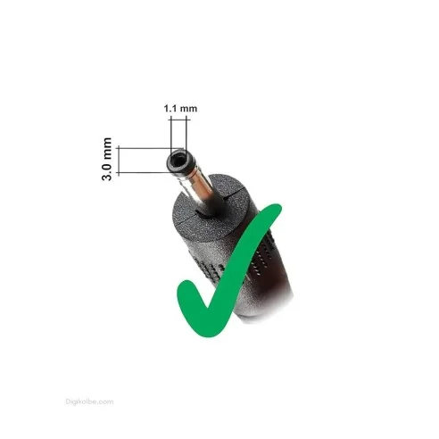 شارژر لپ‌تاپ ایسوس 19 ولت 2.37 آمپر (سوکت 1.1 * 3.0)