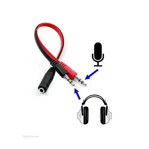 کابل تبدیل صدا رویال ( 1 سر مادگی به 2 سر نری )