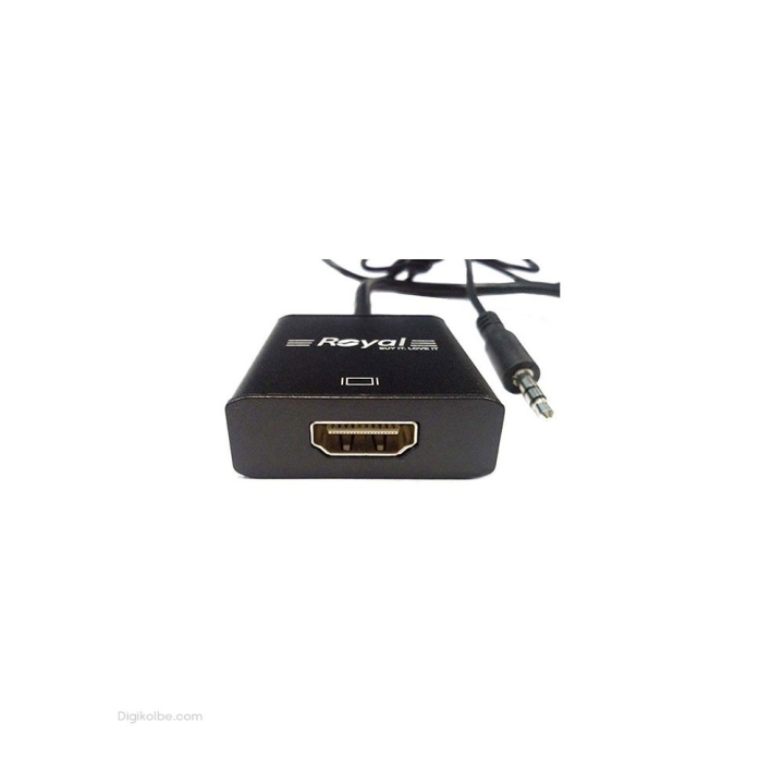تبدیل VGA به HDMI رویال ( با کابل صدا و برق )