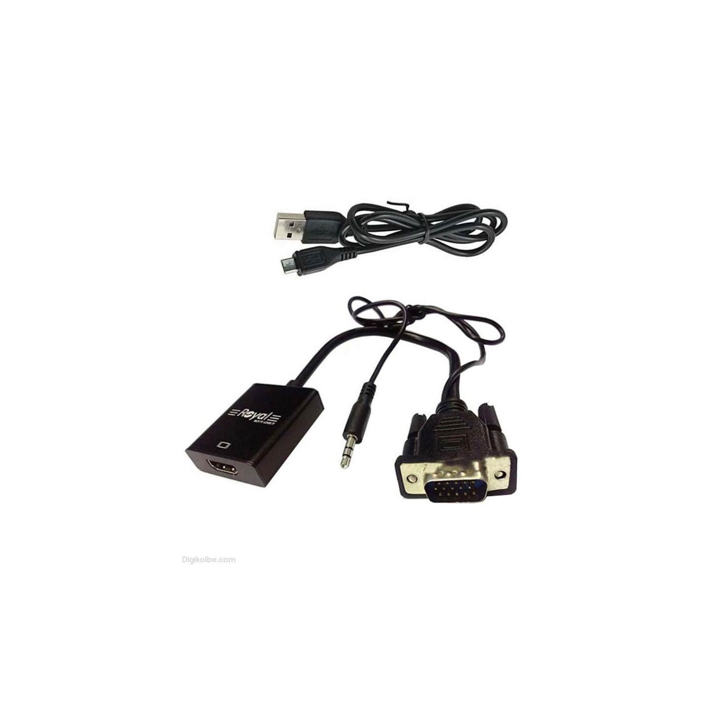 تبدیل VGA به HDMI رویال ( با کابل صدا و برق )
