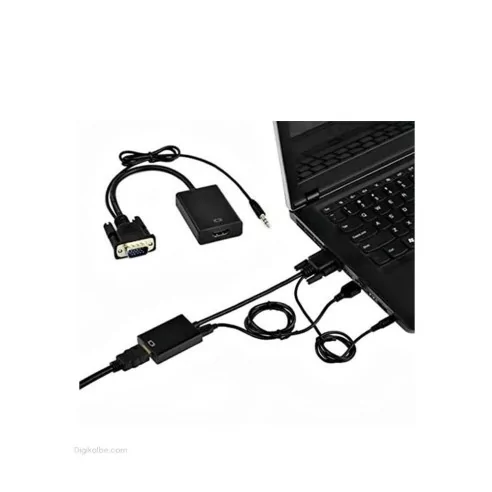 تبدیل VGA به HDMI رویال ( با کابل صدا و برق )