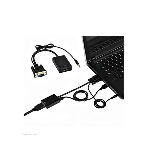 تبدیل VGA به HDMI رویال ( با کابل صدا و برق ) تبدیل VGA به HDMI رویال ( با کابل صدا و برق )