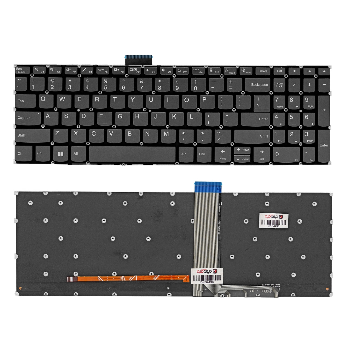 کیبورد لپ‌تاپ لنوو IdeaPad 3-15ITL6 (با بکلایت)