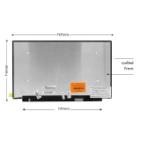 ال‌ای‌دی لپ‌تاپ 15.6 اینچ 40 پین ( Full HD | 144HZ | اسلیم | مات | بدون جای پیچ )