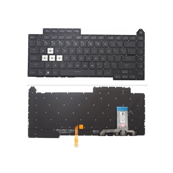 کیبورد لپ‌تاپ ایسوس ROG) G513 | با بکلایت)