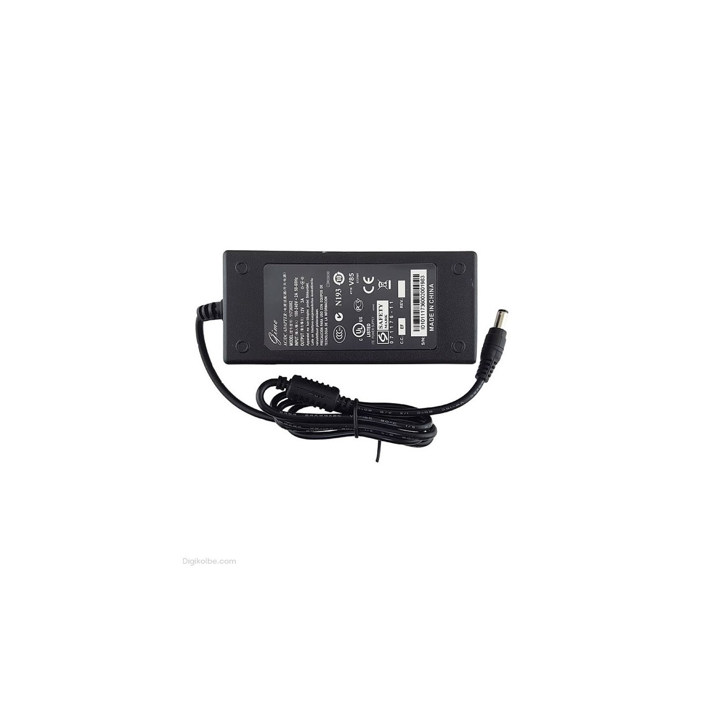 آداپتور 12 ولت 3 آمپر ( سرنرمال کابل PC  | سوکت 2.5 * 5.5 )