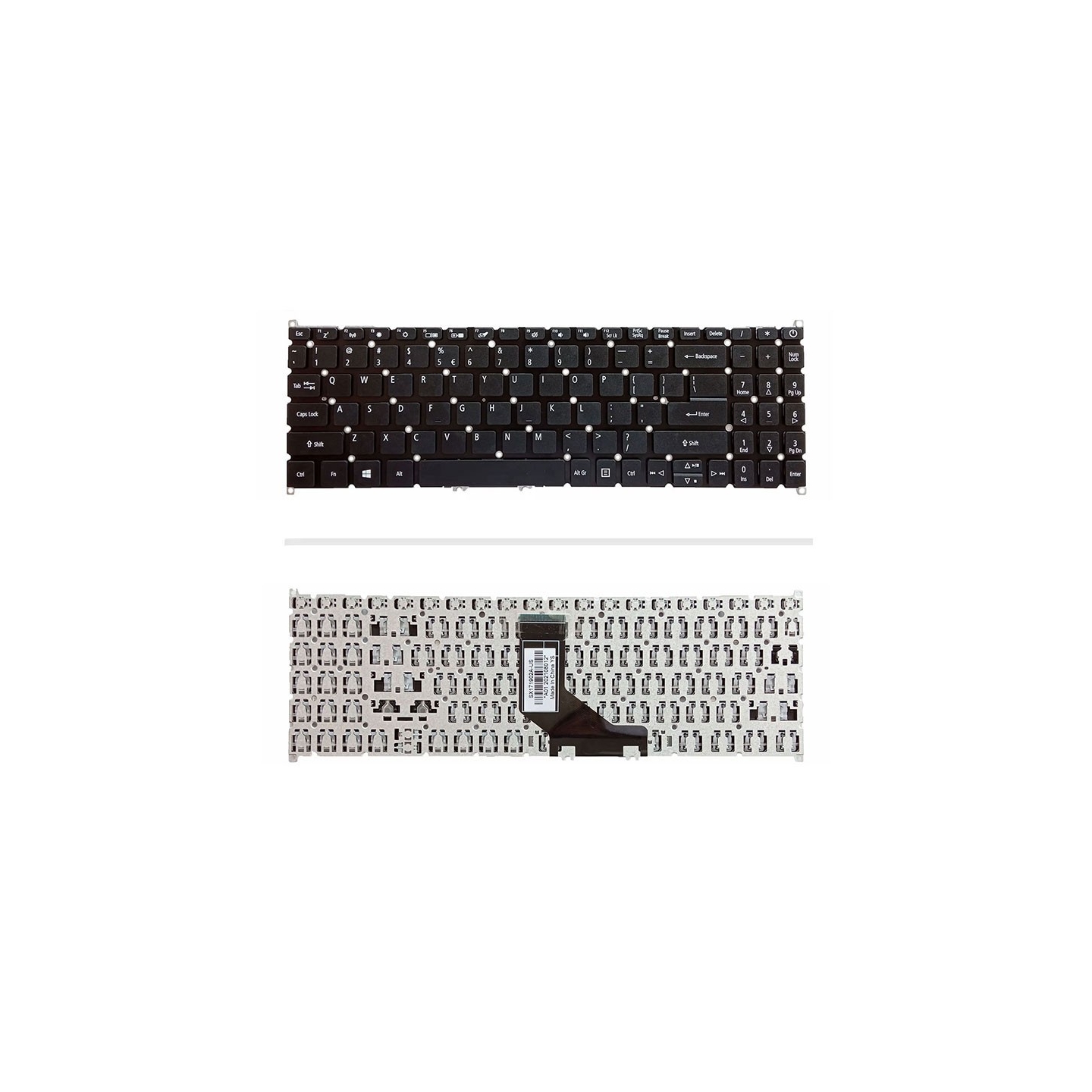 کیبورد لپ‌تاپ ایسر A315-22 (فلت کج بدون فریم)