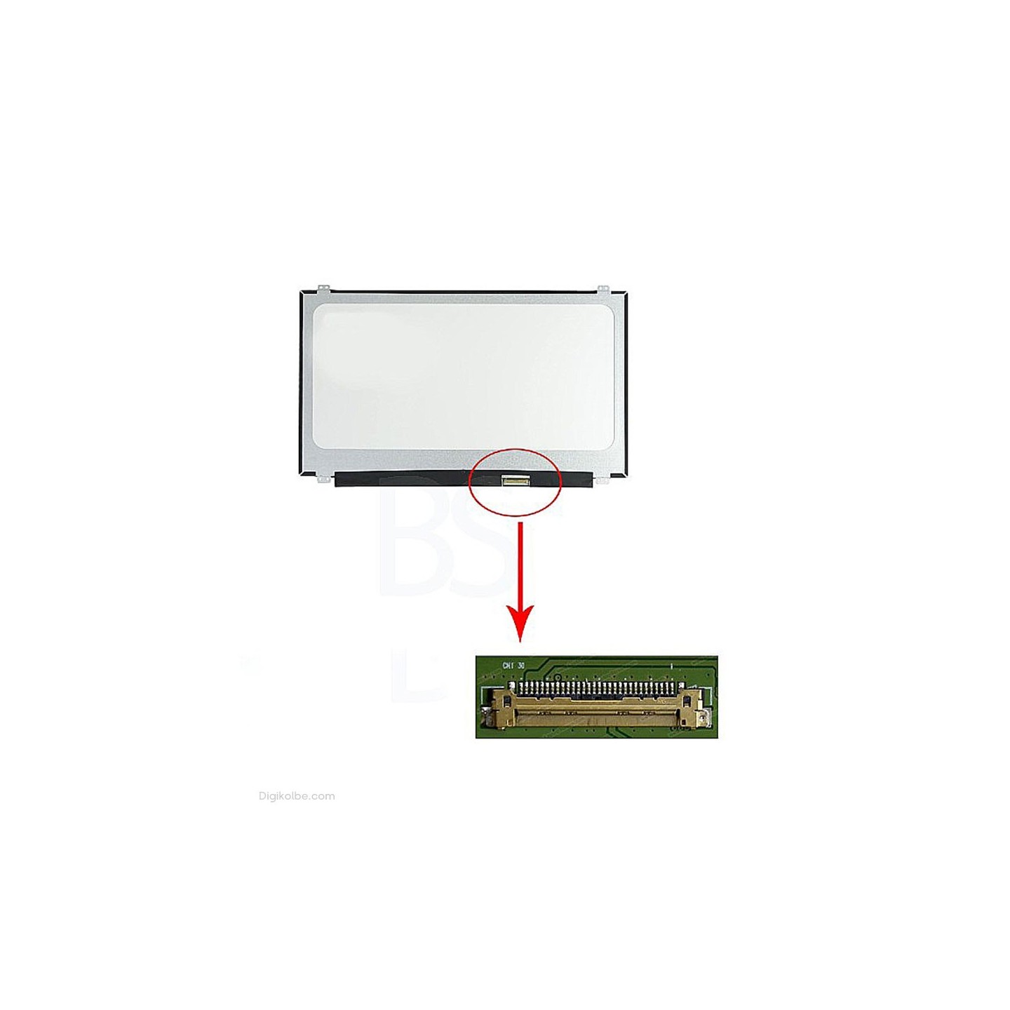 ال‌‌ای‌دی لپ‌تاپ 15.6 اینچ 30 پین (FHD | IPS | اسلیم | مات | با جای پیچ)